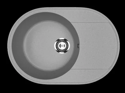 Мойка кухонная из искусственного камня CETUS С-610-003, серая