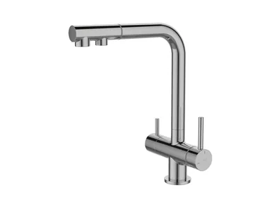 Смеситель для кухни IDDIS Umbra с выдвижным изливом, хром UMBSBPFi05