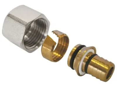 Евроконус для металлопластиковой трубы 16x3/4" Aqualink